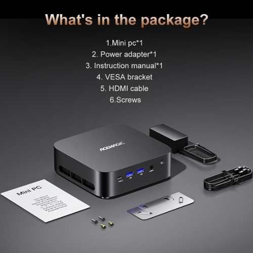 ACEMAGIC K1 Mini PC Gaming AMD Ryzen 5 7430U (6C/12T, Up to 4.3Ghz