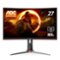 AOC - G2 Series C27G2 27" LED Curved FHD FreeSync Premium Monitor (DisplayPort, HDMI, VGA) - Black/Red-Front_Standard 