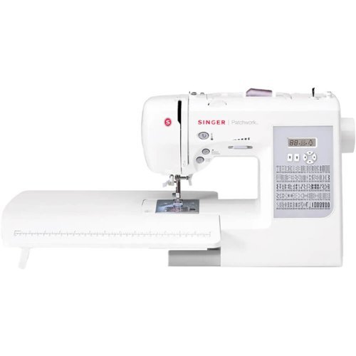 Singer - 7285Q Patchwork Sewing and Quilting Machine - White-Front_Standard 