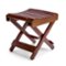 Sorbus - Foldable Shower Stool, Bamboo Foot Rest & Shaving Stool for Inside Shower, Portable Step Stool, Folding Bench - Brown-Front_Standard