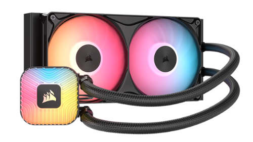 CORSAIR - NAUTILUS II 240 RS ARGB Liquid CPU Cooler – Vibrant ARGB, FlowDrive 2S Pump, RS II ARGB Uni Frame Fans, 240mm Radiator - Black