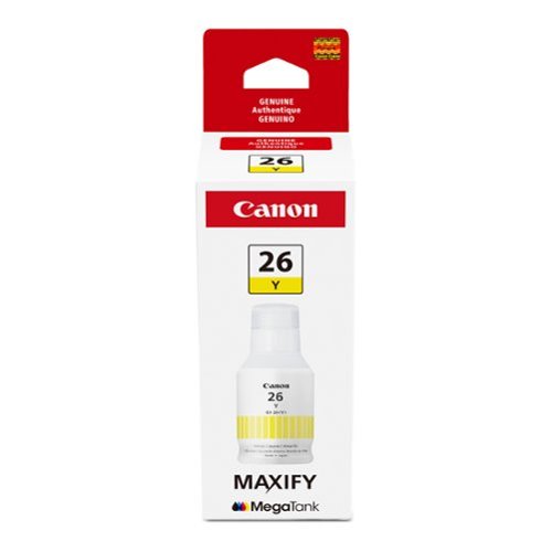 Canon - MegaTank GI-26 Ink Bottle - Pigment Yellow-Front_Standard 