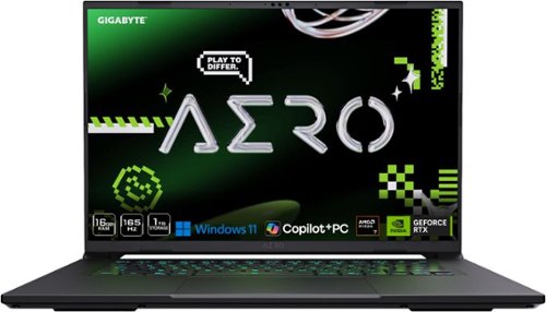 GIGABYTE - AERO X16; Copilot+ PC - 165Hz 2560x1600 WQXGA - RTX™ 5060 - AMD Ryzen 7 2000 Series - 1TB SSD - 2.5K - Space Gray – AMD Ryzen 260
