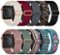 Tronsmart - 10 Pack Stretchy Nylon Band for Apple Watch 42mm 44mm 45mm 49mm, Elastic Strap Wristband for Series 1-9 - Black/Wine/Gray/Rose Pink/Green/Starlight/Multi-Angle_Standard