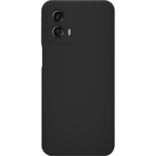SaharaCase - Silicone Series Case for Motorola G 5G (2023) - Black-Front_Standard 