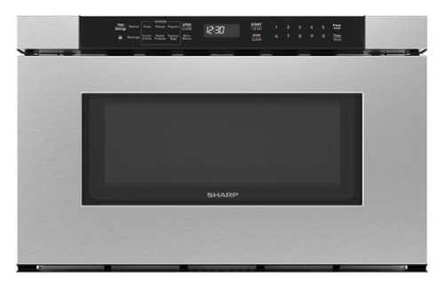 Sharp - 1.2 cu ft 950W Drawer Microwave With Sensor Cooking - Stainless Steel-Front_Standard 