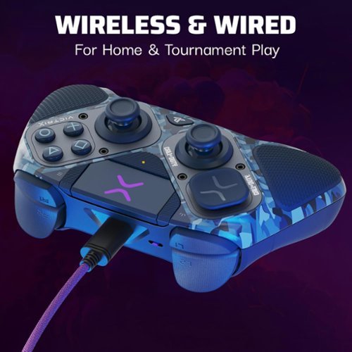 PDP Victrix Pro BFG Wireless Controller for PS5, PS4, and PC, Sony 3D Audio, Modular Buttons/Clutch Triggers/Joystick - Midnight Mask WORLDWIDE DELIVERY