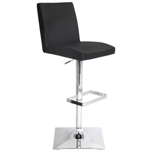 LumiSource - Captain Bar Stool - Black-Front_Standard 