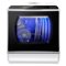 AIRMSEN - Portable Countertop Dishwasher with 5L Water Tank - 5 Washing Programs Tabletop Dishwasher - Black-Front_Standard