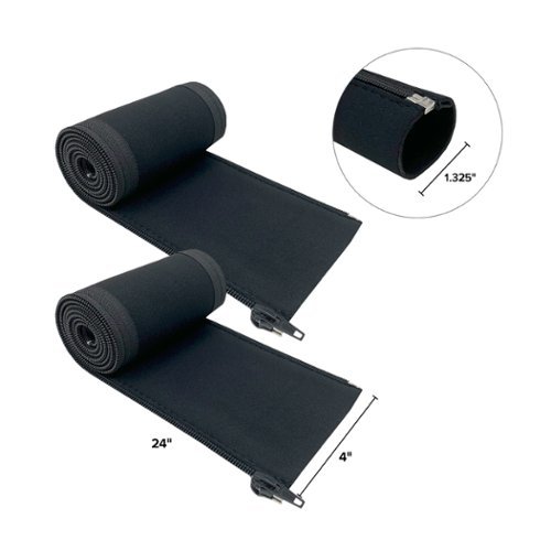 Wrap-It Storage Cable Sleeve - Black BUY IN EUROPE