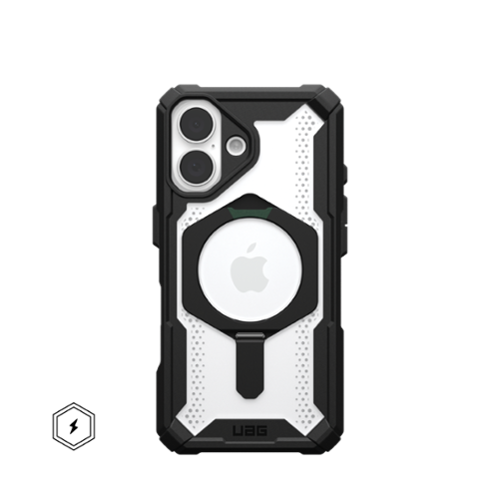 UAG - Plasma XTE Series Case with Magsafe for Apple iPhone 16 - Black/Clear-Front_Standard