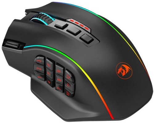 REDRAGON - M901P-KS Wireless MMO Gaming Mouse, 16000 DPI, RGB, 16 Programmable Buttons, Weight Tuning, 70 Hrs for PC/Mac/Laptop