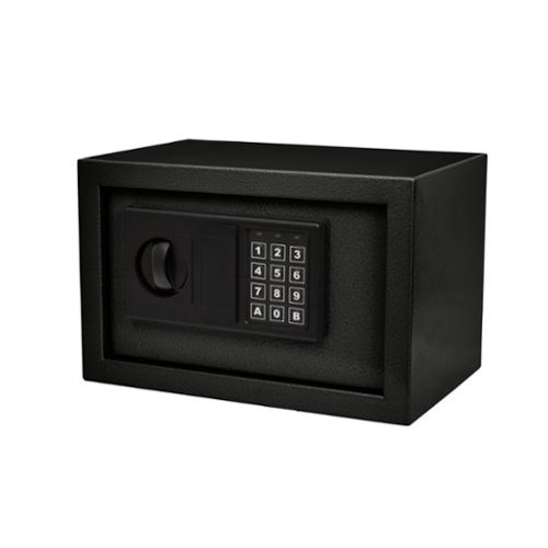 Stalwart - Digital Steel Safe Box with Keypad - Black-Front_Standard 