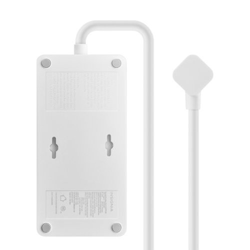 Insignia™ 4-Outlet / 1-USB-C / 2-USB 1,200 Joules Surge Protector Strip with 6 ft. Power Cord - White SHOP ONLINE