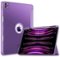 DTTO - Case for iPad Air 13" (M2/M3) and iPad Pro 12.9" (3rd/4th/5th/6th Gen) ,Smooth Matte Back,TPU Shockproof Frame - Purple-Front_Standard