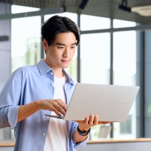 ASUS Vivobook S 15 15.6 3K OLED Laptop - Copilot+ PC - Snapdragon X Elite - 16GB Memory - 1TB SSD - Cool Silver BUY IN SINGAPORE