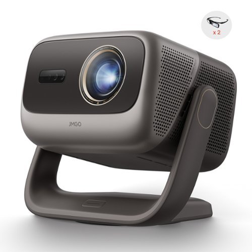 JmGO - N3 Ultimate 4K UHD Triple Laser Projector Google TV 5800 ISO Lumens Dolby Vision 1.7x Optical Zoom Home Cinema - Black-Front_Standard 
