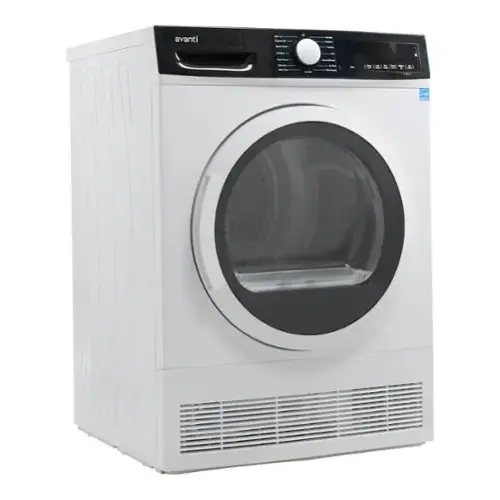 Front. Avanti - Front Load Clothes Dryer - White.