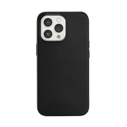 Platinum™ - Horween Leather Case for iPhone 13 Pro - Black-Front_Standard 