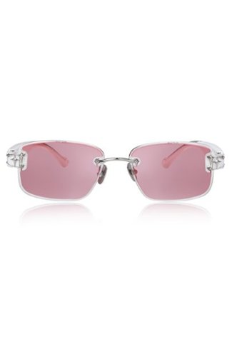 Chamelo - Prismatic Aura Touch - Instant Color-Changing Sunglasses - White/silver frame | Calm-Front_Standard 