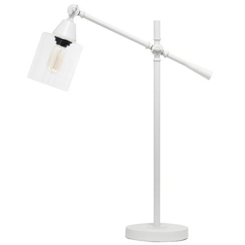 Lalia Home - Vertically Adjustable Desk Lamp - White-Front_Standard 