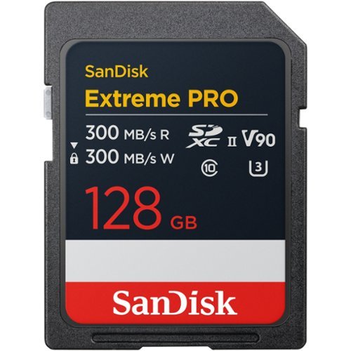 SanDisk - Extreme PRO 128GB SD UHS-II V90 Card