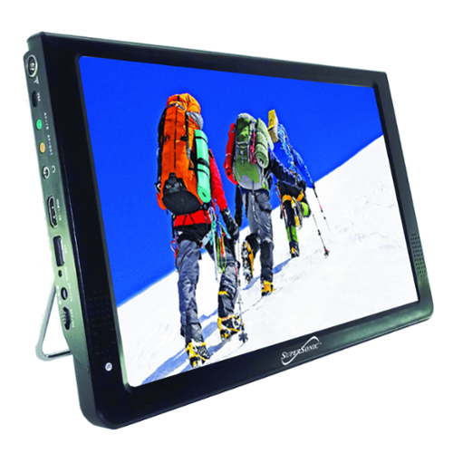 Supersonic - 12" Portable Digital LED TV with USB & SD Inputs, 12 Volt ACDC Compatible for RVs-Front_Standard 