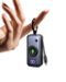 INIU - Mini Portable Charger, Power Bank for Apple Watch & iPhone, 5000mAh 20W PD Fast Charging with Built-in Cable - Black-Front_Standard