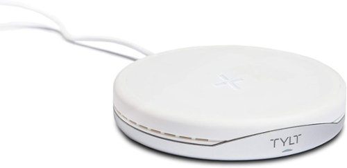 TYLT - Crest Convertible Pad + Stand | Fastest Wireless Charger | Converts From Pad To Stand - Color: White - White-Front_Standard 