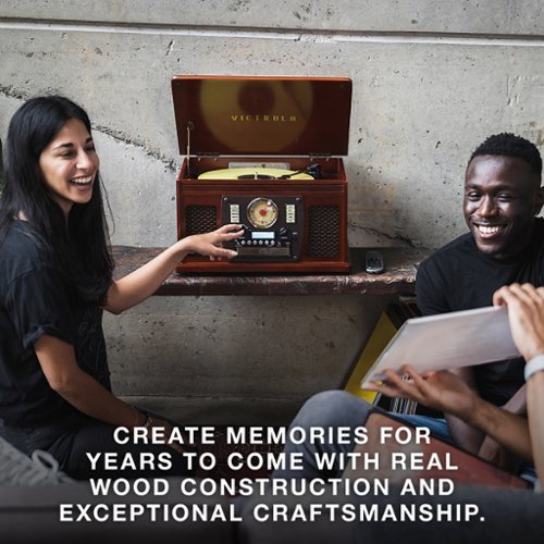 Victrola Navigator 8-in-1 Classic Bluetooth Record Player with Turntable - Black SHOP ONLINE