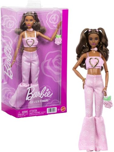 Mattel Barbie Deluxe Style Fashion Doll #12 in Pink Denim Crop Top