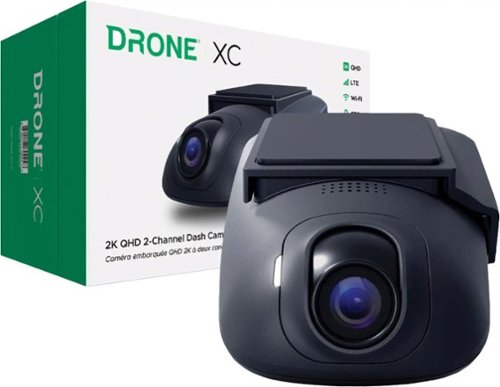 Compustar - DroneMobile XC-LTE Dash Cam with 1-Way Remote Start Bundle - Black