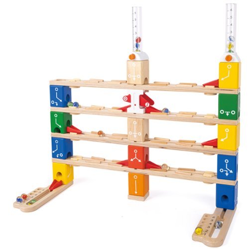 Hape - Hape: Quadrilla Basic Coding Set - 102 pc Wooden Marble Run, Ages 6+