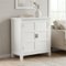 Simpli Home - Burlington 30 inch Wide Solid Wood Low Storage Cabinet - White-Front_Standard