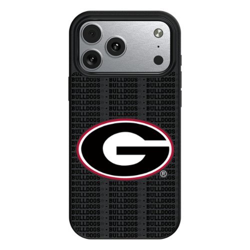Keyscaper - NCAA - Georgia Bulldogs Primary Logo iPhone Magnetic Bump Case - 16 Pro Max - Black-Front_Standard 