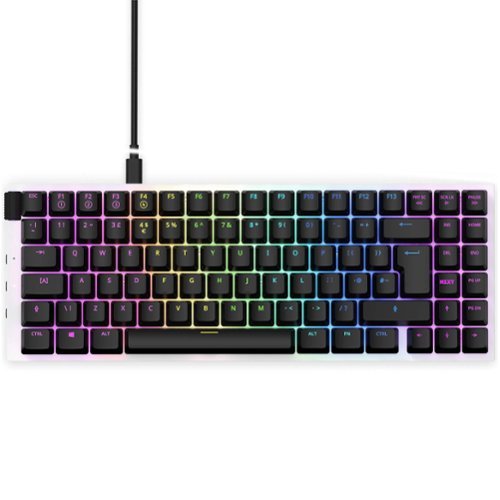 NZXT Function 75% Wired Modular Mechanical Keyboard With Linear RGB MX Switches - White INTERNATIONAL SHIPPING