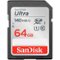 SanDisk - Ultra 64 GB Class 10/UHS-I (U1) SDXC - 140 MB/s Read - 10 Year Warranty-Front_Standard
