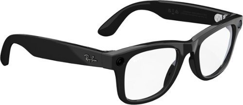Ray-Ban Meta Wayfarer Large glasses with Meta AI, Audio, Photo, Video Compatability - Clear Lenses - Shiny Black BUY IN SINGAPORE