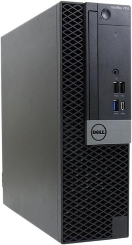 Dell - Refurbished Excellent - OptiPlex 7050 Desktop Computer PC, Intel Core i5-7500 3.40GHz, 16GB DDR4 RAM, 512GB SSD, Built-in Wi-Fi 5, Win11Pro - Black-Front_Standard 