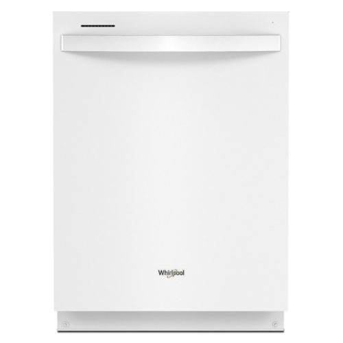  Whirlpool - 24 Stainless Steel Dishwasher with AI Intelligent Wash - 47 dBA - White