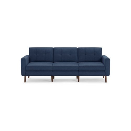 Burrow - Mid-Century Nomad Sofa - Navy Blue-Front_Standard 