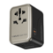 Momax - Universal Travel Adapter 70W GaN, 3 USB-C& 2 USB-A International Power Adapter 6-in-1 for UK/US/AUS/JP - Titanium Gold-Front_Standard