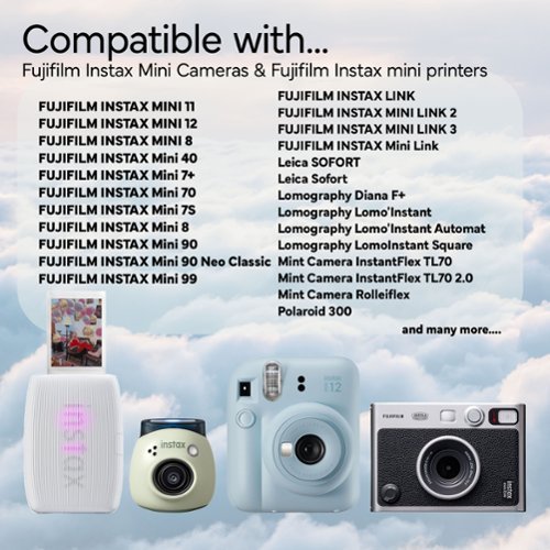 Fujifilm Instax Mini Instant Camera Film (20 Exposure) + Cleaning