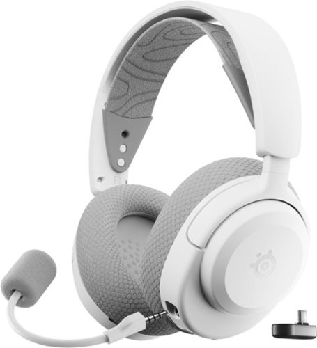 SteelSeries - Arctis Nova 3P Wireless Gaming Headset for PlayStation, PC, Mobile, Handhelds, and Switch - White-Front_Standard 