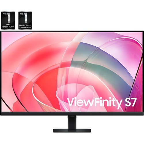 Samsung - 37" 4K UHD 2160p HDR10 Monitor LS37D700EANXZA - Black-Front_Standard 
