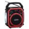 Jensen - JEP-900 Portable Bluetooth AM/FM Weather Band Radio, NOAA Weather Alert, 4-way Power, Built-in Light & USB Charging Port - Red/Black-Front_Standard