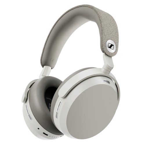 Sennheiser - MOMENTUM 5 Bluetooth Wireless Adaptive Noise-Canceling Over-The-Ear Headphones - White