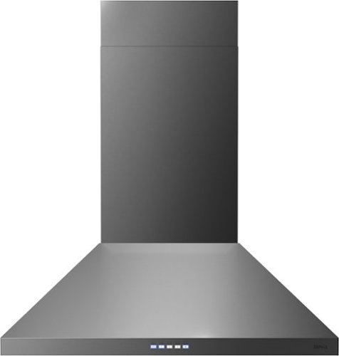 Zephyr - 36 inches - Convertible - Wall Range Hood - Black Stainless Steel