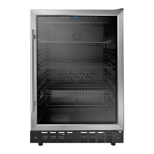 Insigniaâ„¢ - 165-Can Built-In Beverage Cooler - Stainless Steel