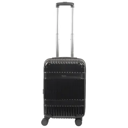 Front. Martha Stewart - The Bedford 22" Hardcase Carry-On - BLACK.